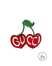 Load image into Gallery viewer, Cherry, embroidered iron-on patch