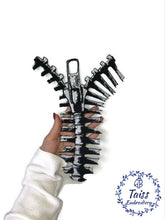 Load image into Gallery viewer, Spine Back Patch, Patch bone, Large Embroidered Patch, patch for jacket