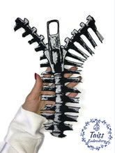 Load image into Gallery viewer, Spine Back Patch, Patch bone, Large Embroidered Patch, patch for jacket