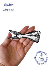 Load image into Gallery viewer, Fishtail, Orca Whale,  Dolphin patch, embroidery iron on patch