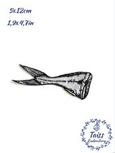 Load image into Gallery viewer, Fishtail, Orca Whale,  Dolphin patch, embroidery iron on patch