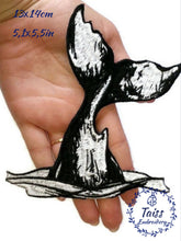 Load image into Gallery viewer, Orca Whale, Fish, Dolphin patch, embroidery iron on patch