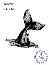 Load image into Gallery viewer, Orca Whale, Fish, Dolphin patch, embroidery iron on patch