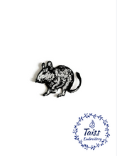 Load image into Gallery viewer, Rat patch • Punk Possum • Goth patch • Mouse • Wild possum patch • opossum