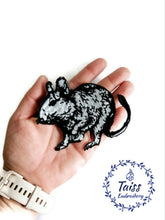 Load image into Gallery viewer, Rat patch • Punk Possum • Goth patch • Mouse • Wild possum patch • opossum