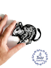 Load image into Gallery viewer, Rat patch • Punk Possum • Goth patch • Mouse • Wild possum patch • opossum