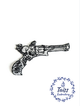 Load image into Gallery viewer, Gun, Cowboy Gun Embroidered Iron-on Patch, Pistols