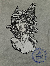 Load image into Gallery viewer, Gorgon Medusa, large iron on embroidered patch, Big size