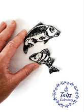 Load image into Gallery viewer, Fish patch • Set 2 p • Embroidery iron on patch