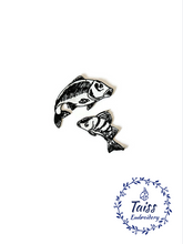 Load image into Gallery viewer, Fish patch • Set 2 p • Embroidery iron on patch