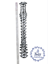 Load image into Gallery viewer, Back Patch 56cm/22in • Spine Large natural size • Patch bone • iron-on • Horror patch • Punk patch • Goth patch • patch for Jacket