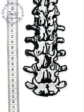Load image into Gallery viewer, Back Patch 56cm/22in • Spine Large natural size • Patch bone • iron-on • Horror patch • Punk patch • Goth patch • patch for Jacket