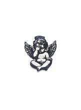 Load image into Gallery viewer, Crying Cupid Cherub Patch - Sad Angel Iron On Applique for Jacketsrt