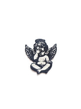 Load image into Gallery viewer, Crying Cupid Cherub Patch - Sad Angel Iron On Applique for Jacketsrt