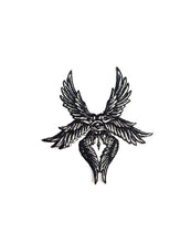 Load image into Gallery viewer, Seraphim Angel Patch Iron On Biblical Four Winged Angel Embroidered Patches for Battle Jacket Gothic Clothing Occult Tattoo Eye Badge Vest