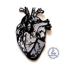 Load image into Gallery viewer, Anatomical heart patch,  Large goth patch