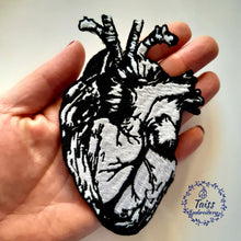 Load image into Gallery viewer, Anatomical heart patch,  Large goth patch