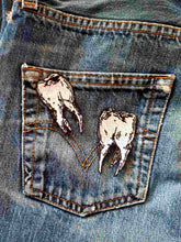 Load image into Gallery viewer, Teeth patch, large goth patch, set 2 p.