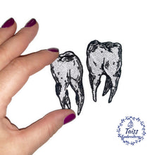 Load image into Gallery viewer, Teeth patch, large goth patch, set 2 p.