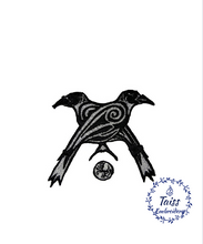 Load image into Gallery viewer, Celtic Ravens • Huginn & Muninn Odin's Ravens • Viking patch