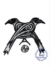 Load image into Gallery viewer, Celtic Ravens • Huginn & Muninn Odin's Ravens • Viking patch
