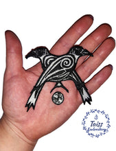Load image into Gallery viewer, Celtic Ravens • Huginn & Muninn Odin's Ravens • Viking patch