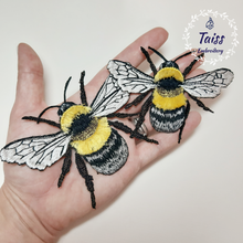Load image into Gallery viewer, Bumblebee patch Insect applique   3d patch Iron on set2 p