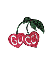 Load image into Gallery viewer, Cherry patches, designer patch, embroidered iron on patch.