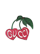 Load image into Gallery viewer, Cherry patches, designer patch, embroidered iron on patch.