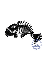 Load image into Gallery viewer, Fish Bone, goth patch