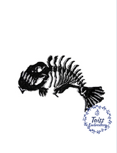 Load image into Gallery viewer, Fish Bone, goth patch