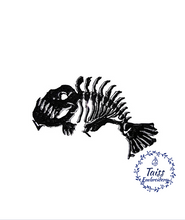 Load image into Gallery viewer, Fish Bone, goth patch