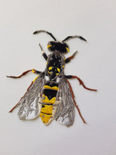 Load image into Gallery viewer, Bumblebee patch, embroidered Iron on patch, large patch