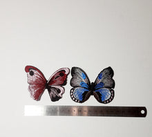 Load image into Gallery viewer, Butterfly patch Insect patch Embroidered iron on patch, set 2 p