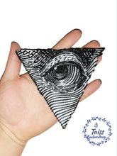 Load image into Gallery viewer, Third Eye of Providence • gothik large iron on patch