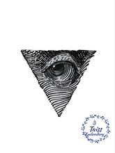 Load image into Gallery viewer, Third Eye of Providence • gothik large iron on patch