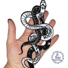 Load image into Gallery viewer, Black and white snake patch