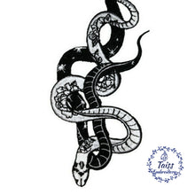 Load image into Gallery viewer, Black and white snake patch