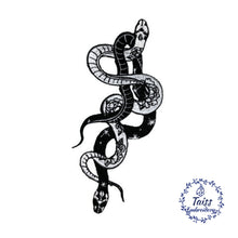 Load image into Gallery viewer, Black and white snake patch