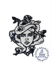 Load image into Gallery viewer, Gorgon Medusa patch, embroidered iron on