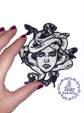 Load image into Gallery viewer, Gorgon Medusa patch, embroidered iron on