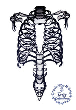Load image into Gallery viewer, Spine Back Patch,Skeleton