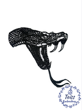 Load image into Gallery viewer, Black Snake Large Back Patch