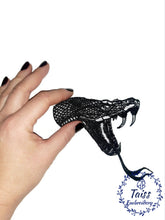 Load image into Gallery viewer, Black Snake Large Back Patch