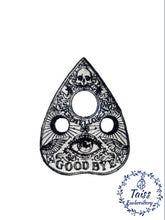 Load image into Gallery viewer, Ouija Planchette • Gothic Large Iron On Embroidered Patch •