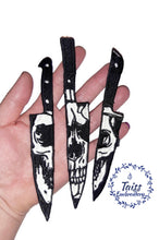 Load image into Gallery viewer, Knife Patch • skeleton patch • Set of 3 p