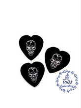 Load image into Gallery viewer, Set of 3 Skull Heart Patches