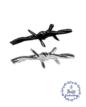 Load image into Gallery viewer, Barbed Wire Patch. Set 2p. White color