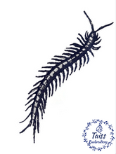 Load image into Gallery viewer, Centipede patch, embroidered iron on patch
