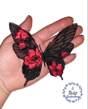 Load image into Gallery viewer, Black butterfly, Moth, Insect patch